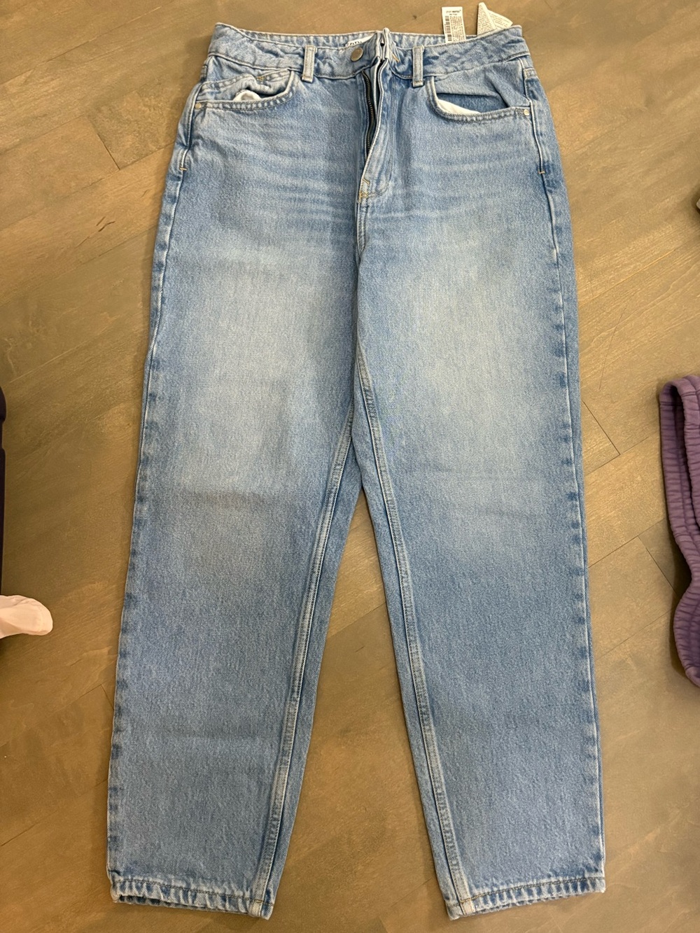 Zara Light Blue Boyfriend Jeans